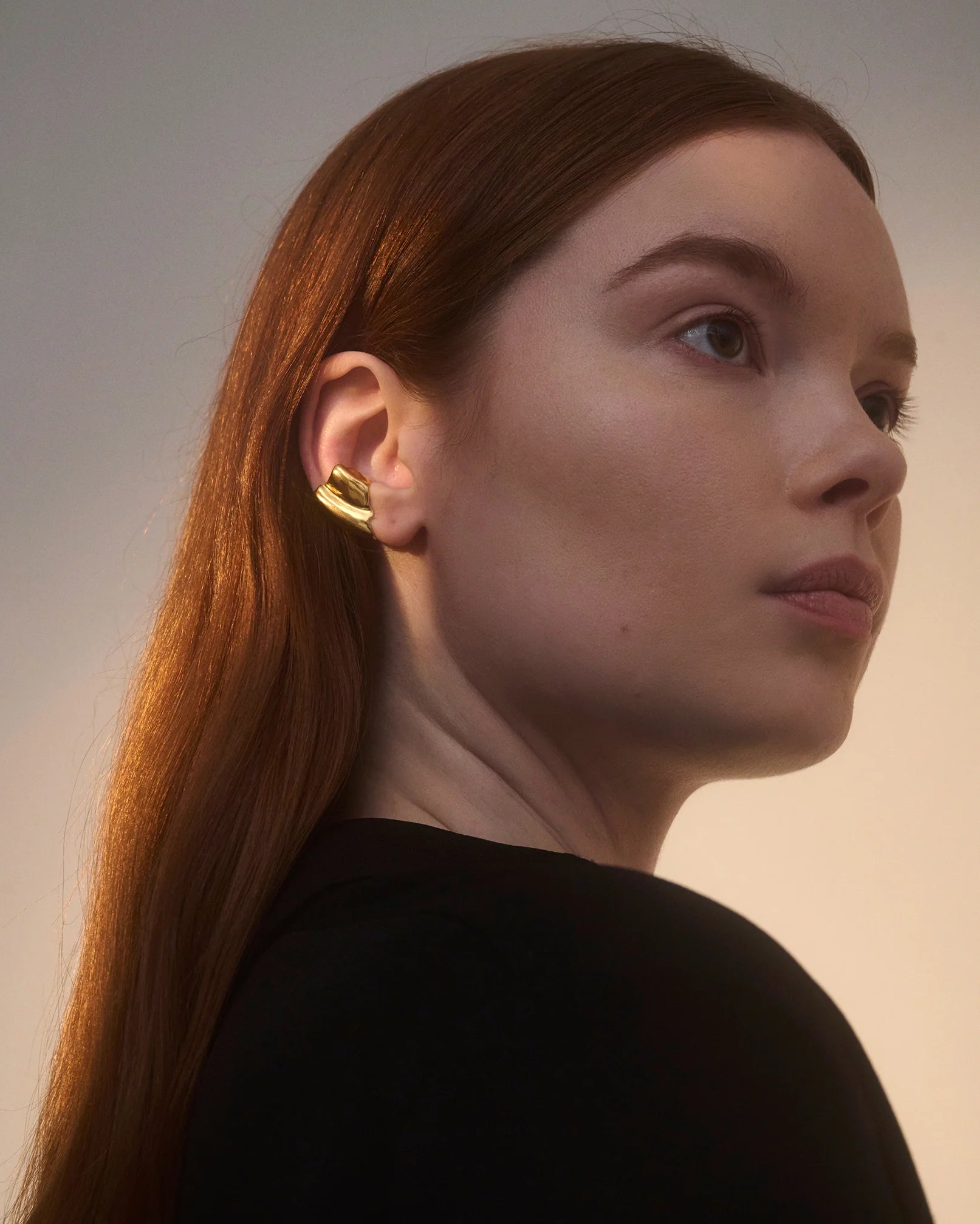 Conch Ear Cuff in Gold by Lady Grey - At Present Jewelry