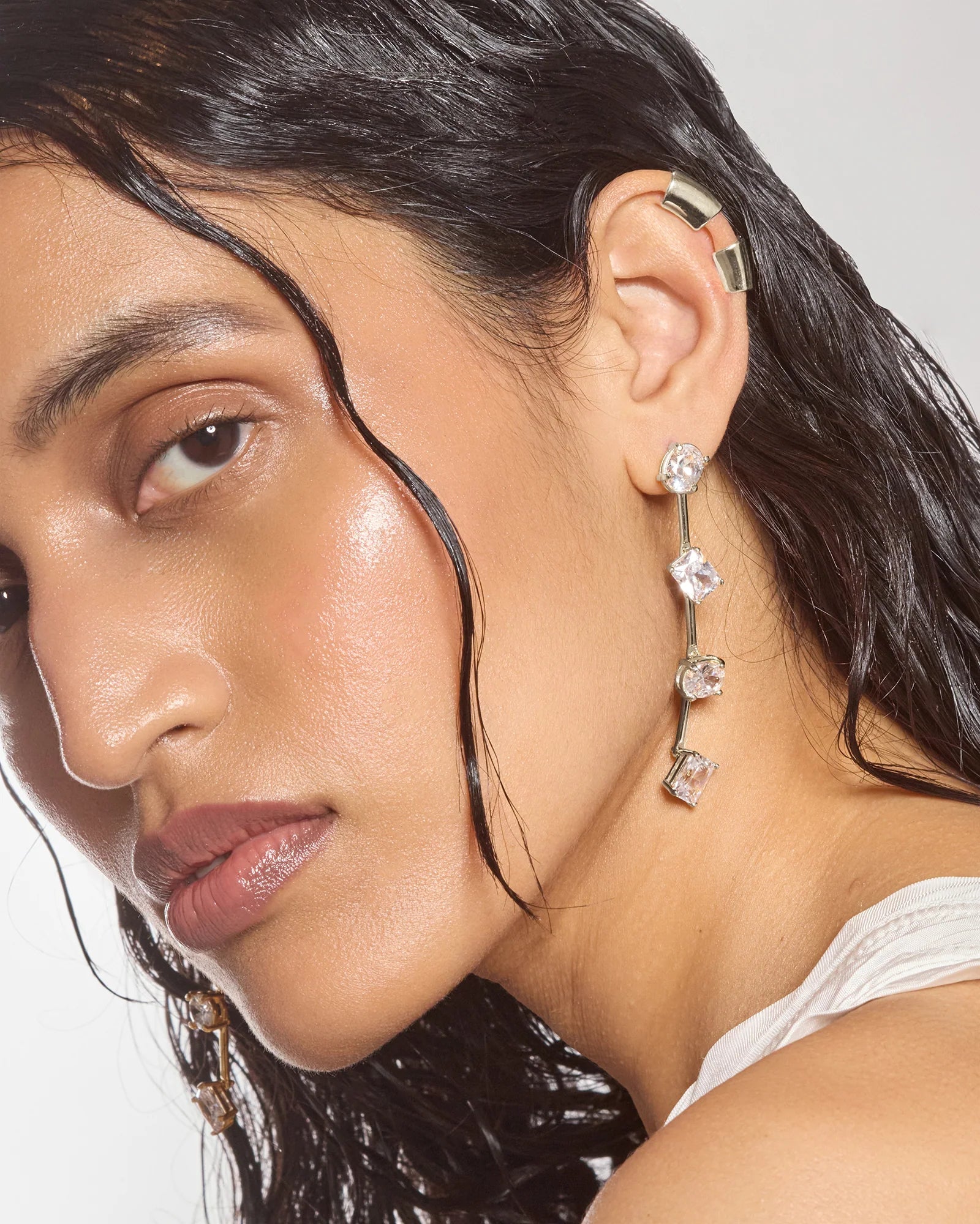 Split Helix Ear Cuff in Silver by Lady Grey - At Present Jewelry