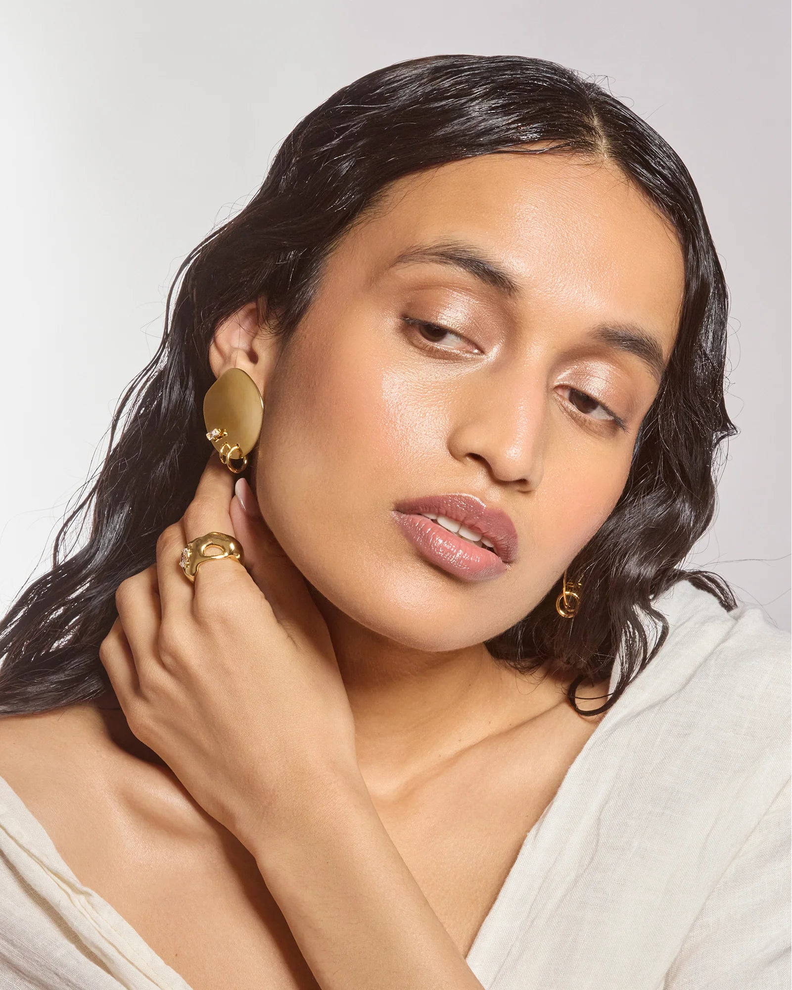 Ina Earrings in Gold by Lady Grey - At Present Jewelry