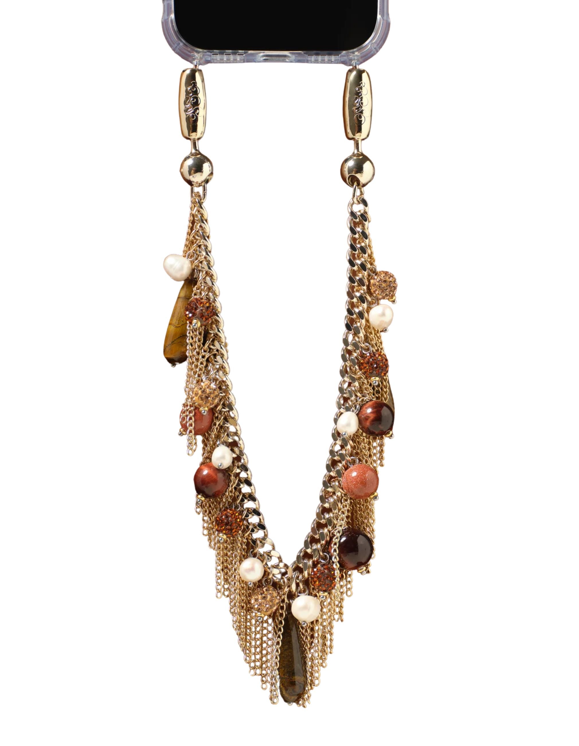Fringe and Pendant Wristlet