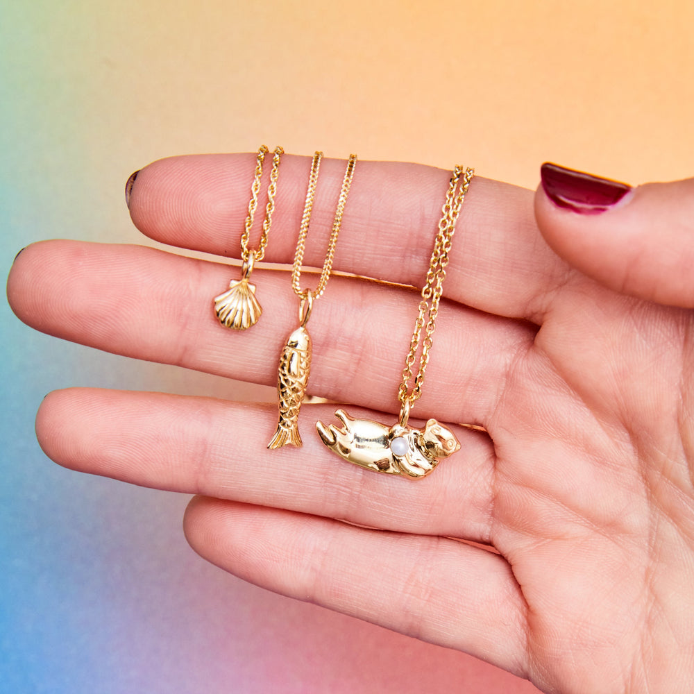 Poisson Pendant by Ariel Gordon Jewelry - At Present Jewelry