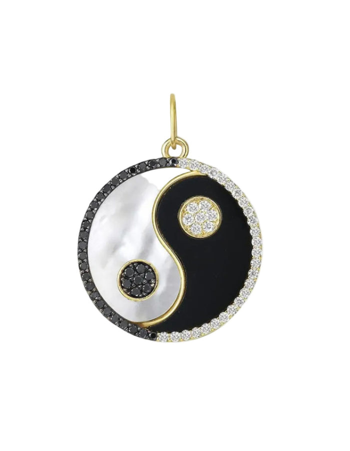 Harmony Onyx Yin Yang Medallion by Lionheart - At Present Jewelry