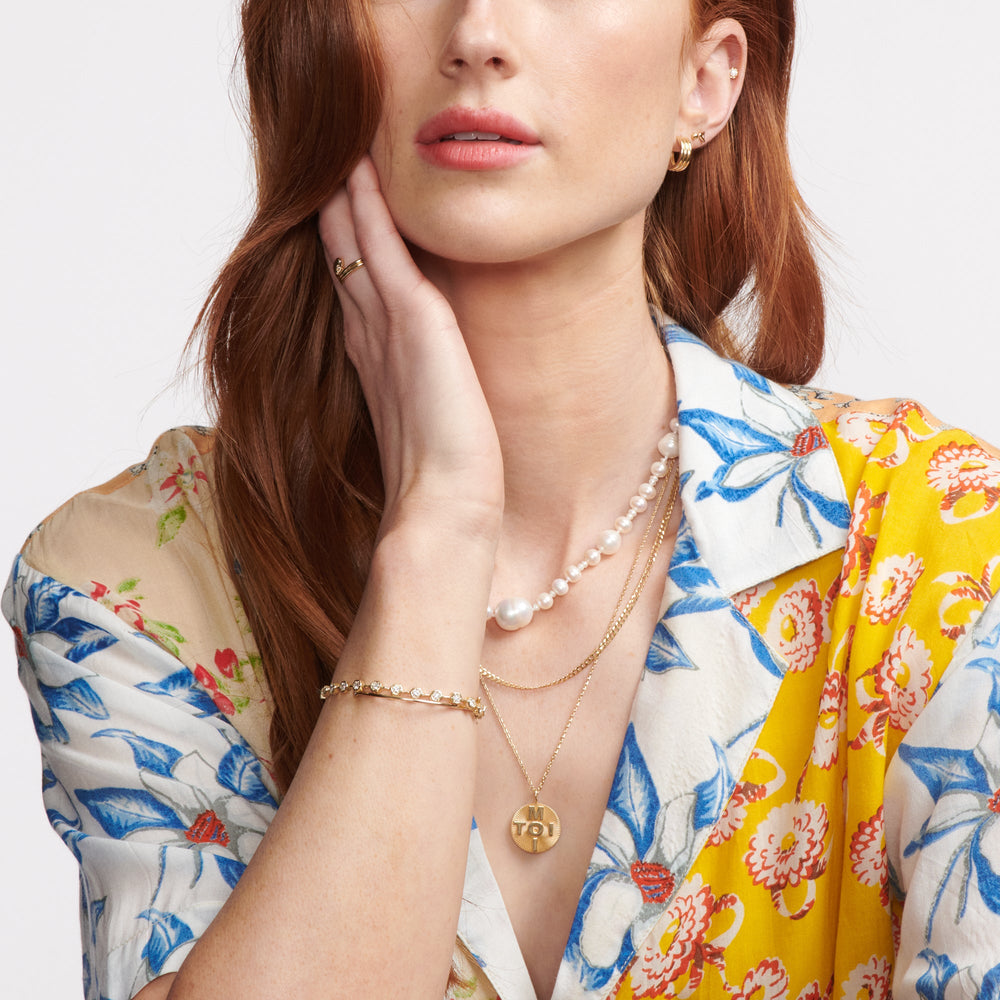 Diamond Hex Tennis Bracelet by Ariel Gordon Jewelry - At Present Jewelry