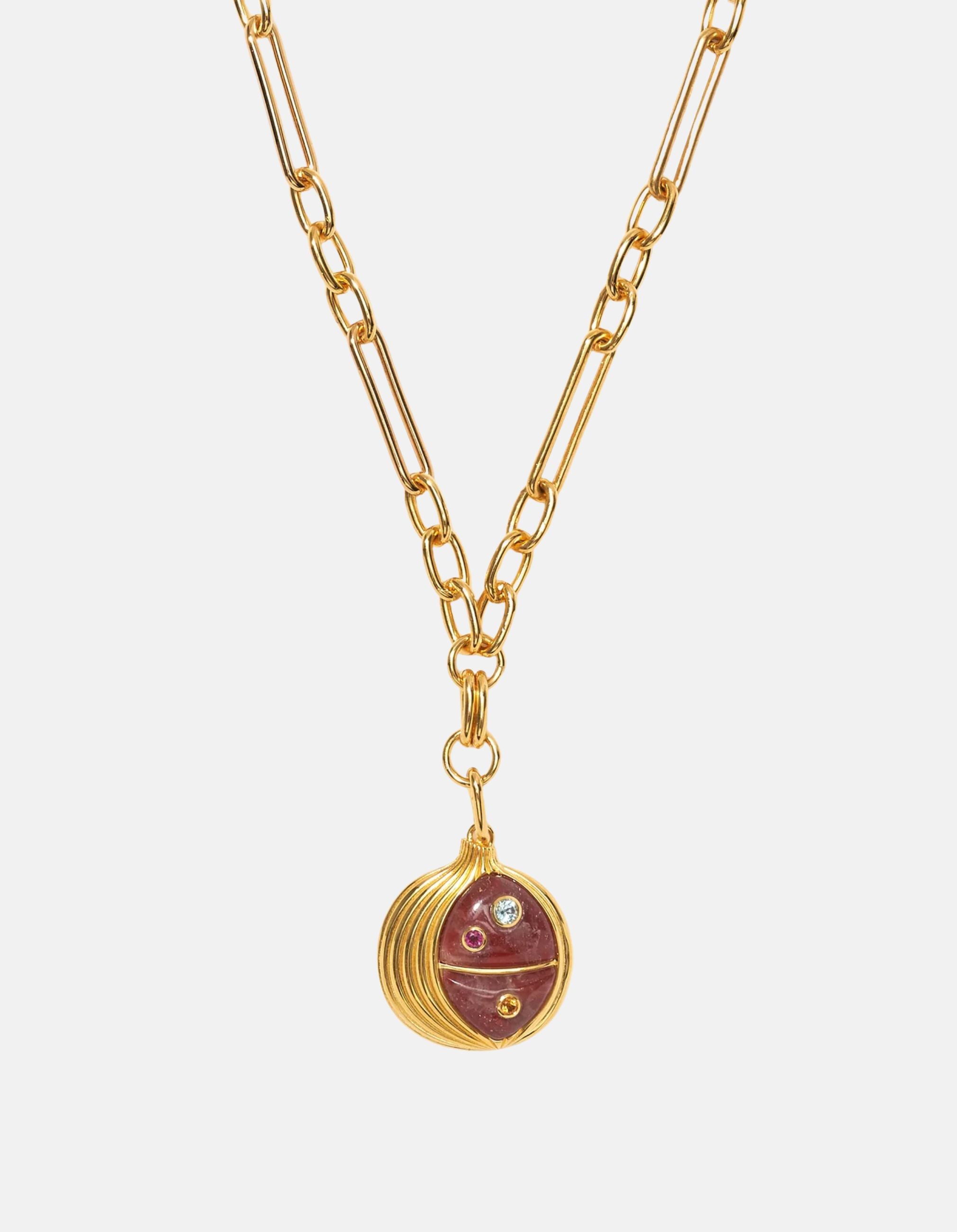 Pomegranate Pendant Necklace by Lizzie Fortunato - At Present Jewelry