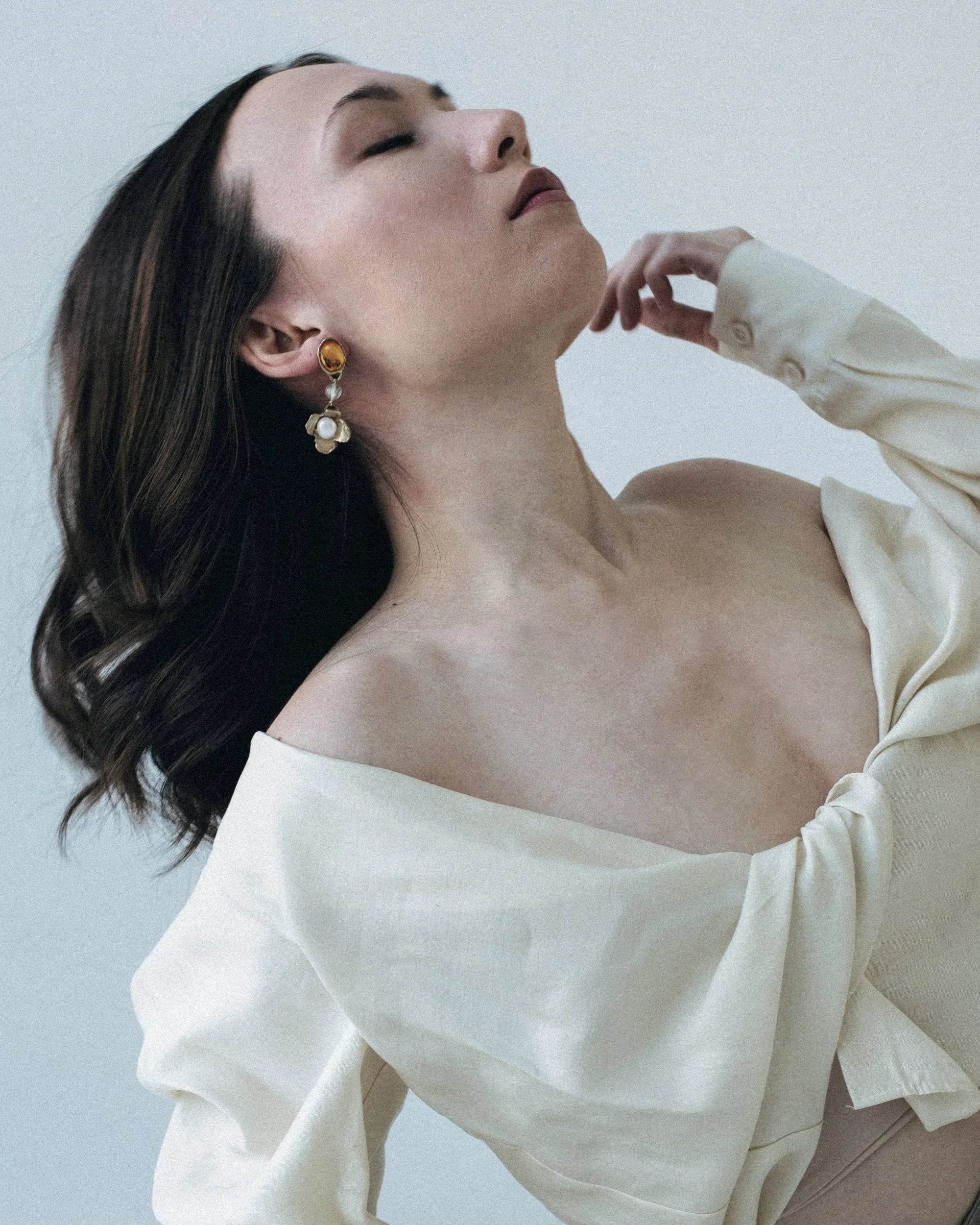 Amber Earrings by Anita Berisha - At Present Jewelry