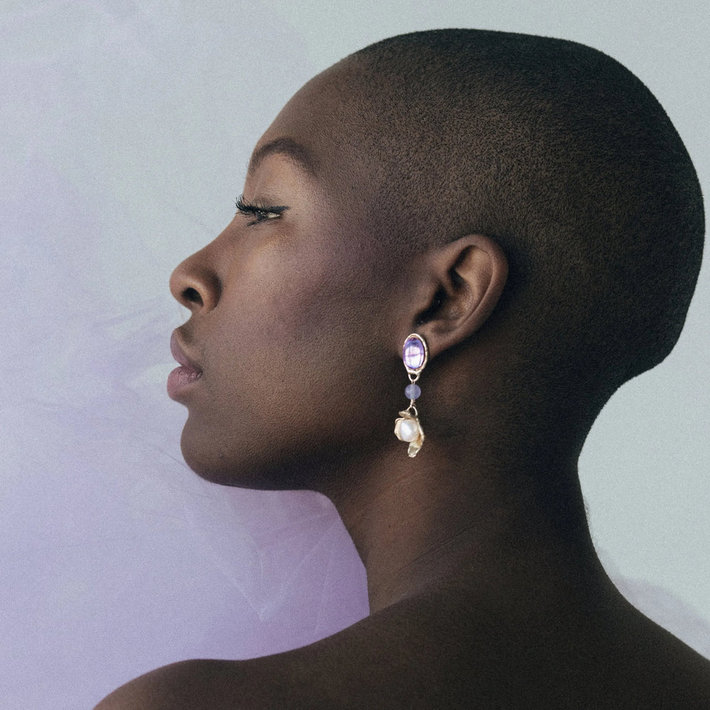 Lilac Earrings by Anita Berisha - At Present Jewelry