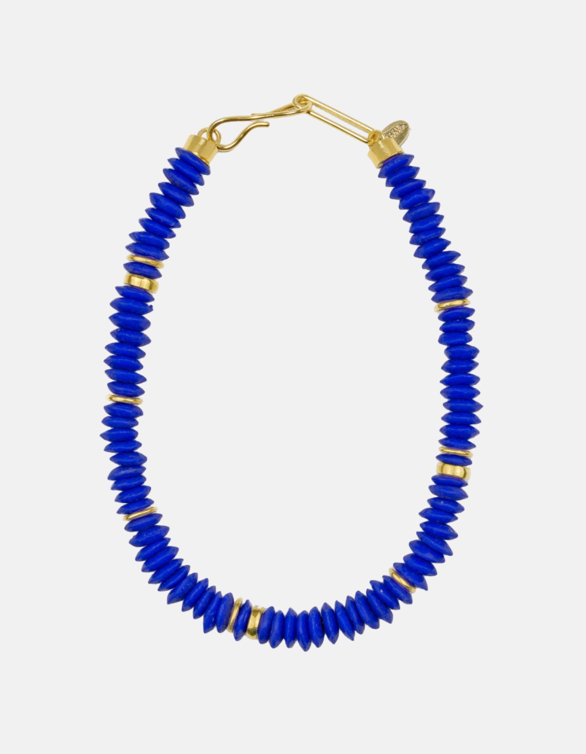 Laguna Necklace in Dark Electric Blue by Lizzie Fortunato - At Present Jewelry