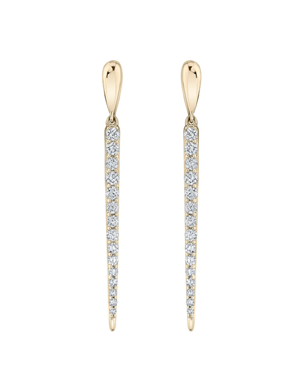 Pavé Tempest Line Earrings