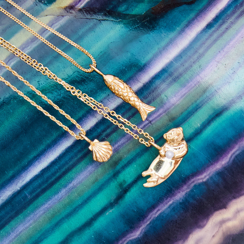 Poisson Pendant by Ariel Gordon Jewelry - At Present Jewelry