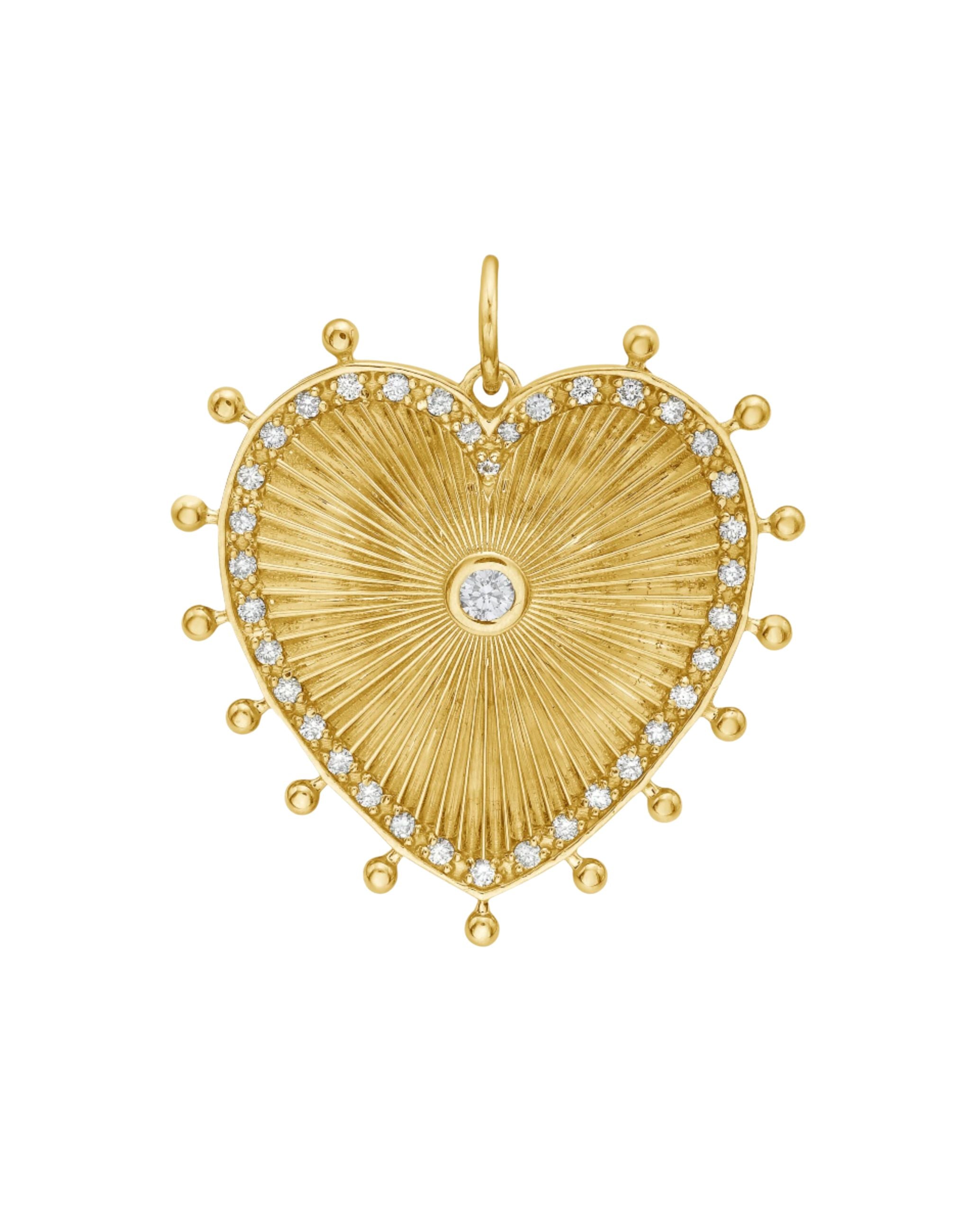 Cassandane Medium Diamond Heart Pendant