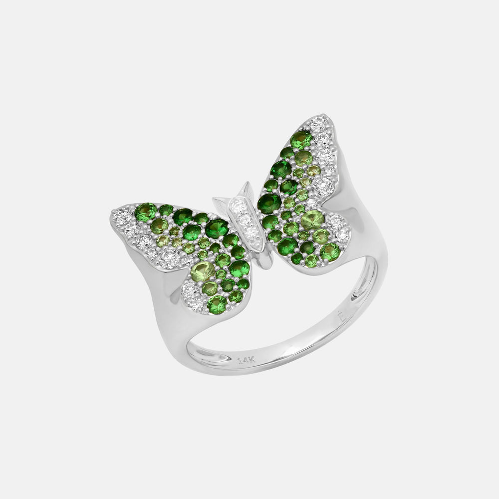 Ombré Butterfly Signet Ring by Eriness - At Present Jewelry