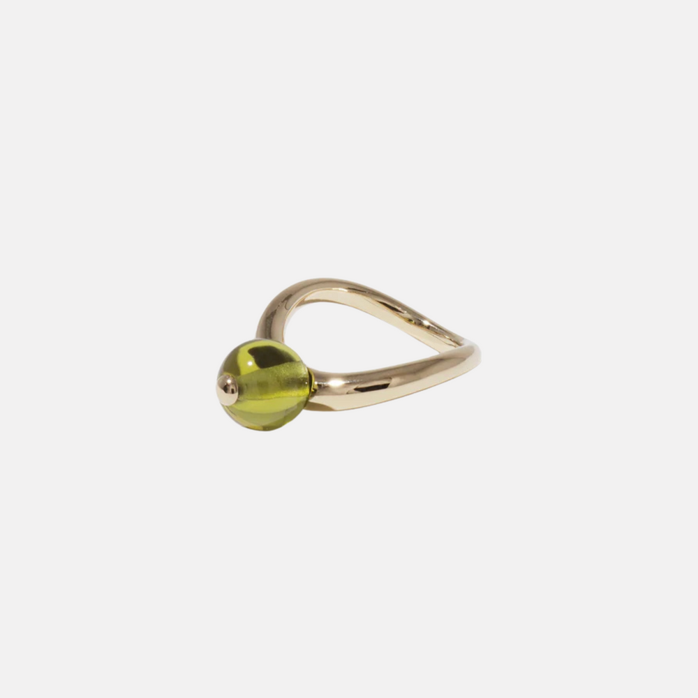 Pea Curve Ring | Large by CLED - At Present Jewelry