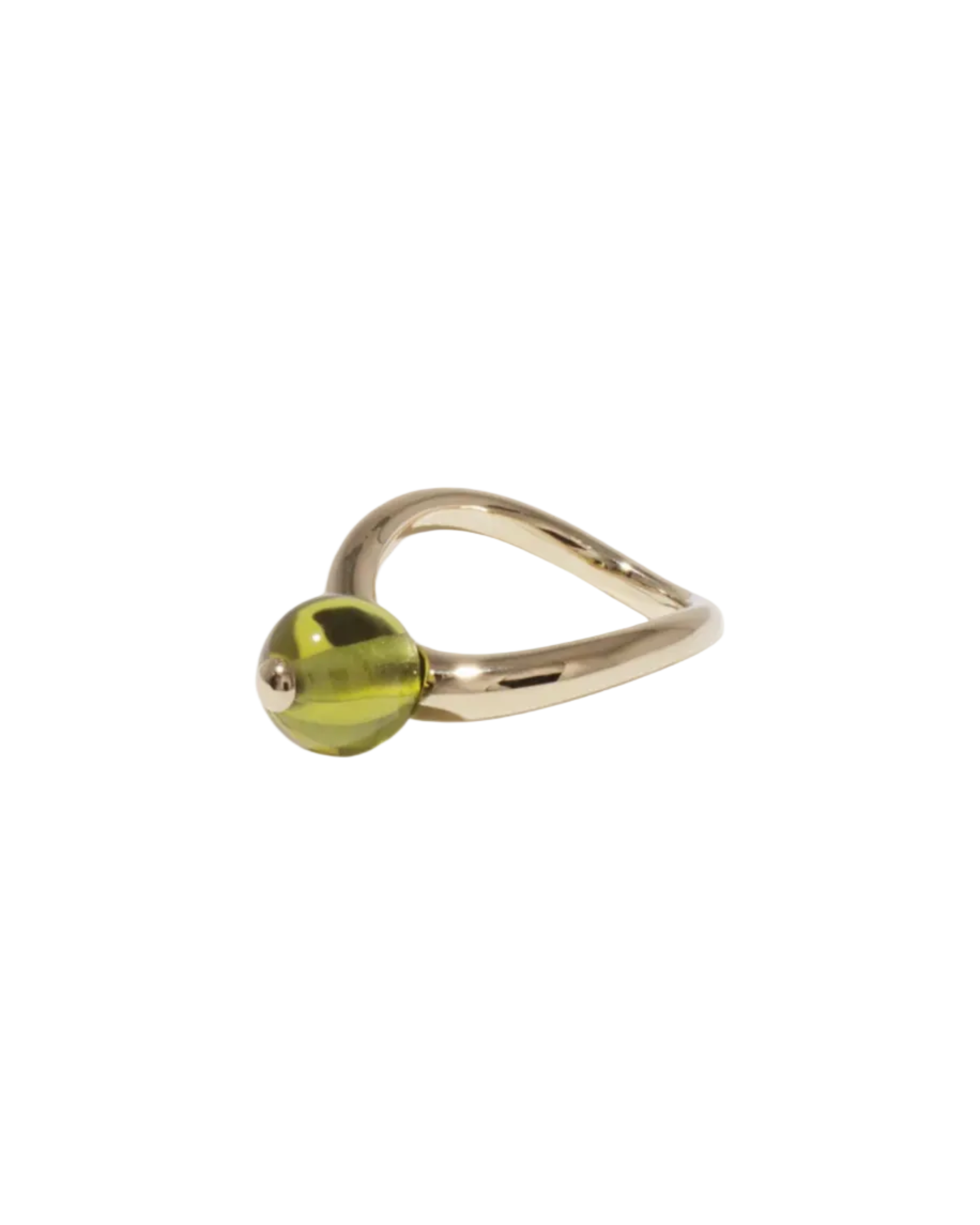 Pea Curve Ring | Large by CLED - At Present Jewelry