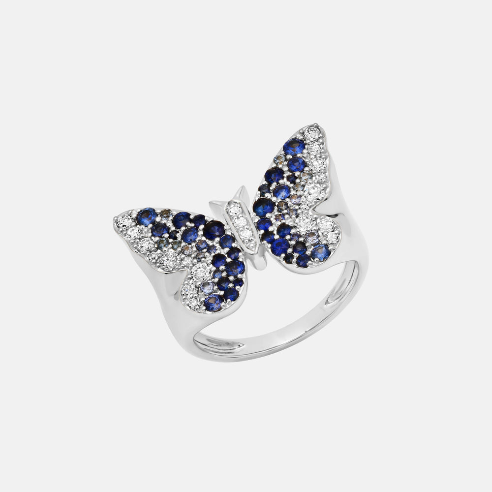 Ombré Butterfly Signet Ring by Eriness - At Present Jewelry