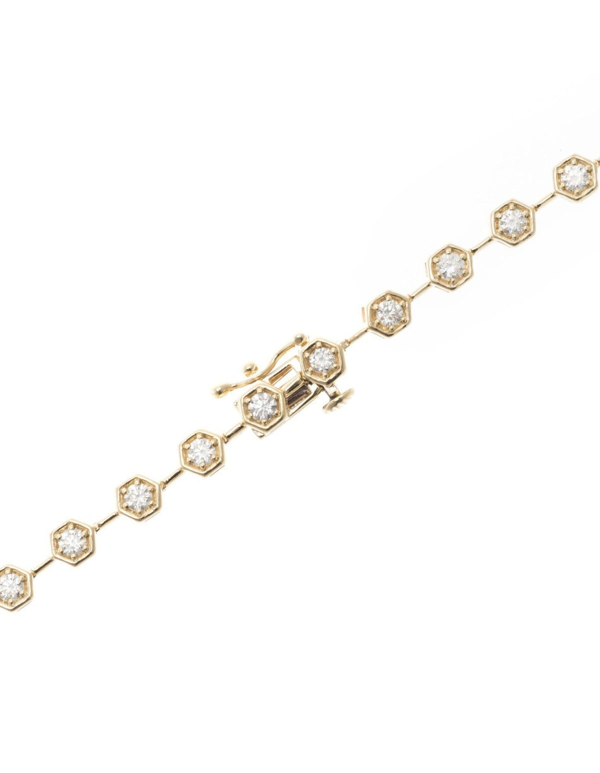 Diamond Hex Tennis Necklace