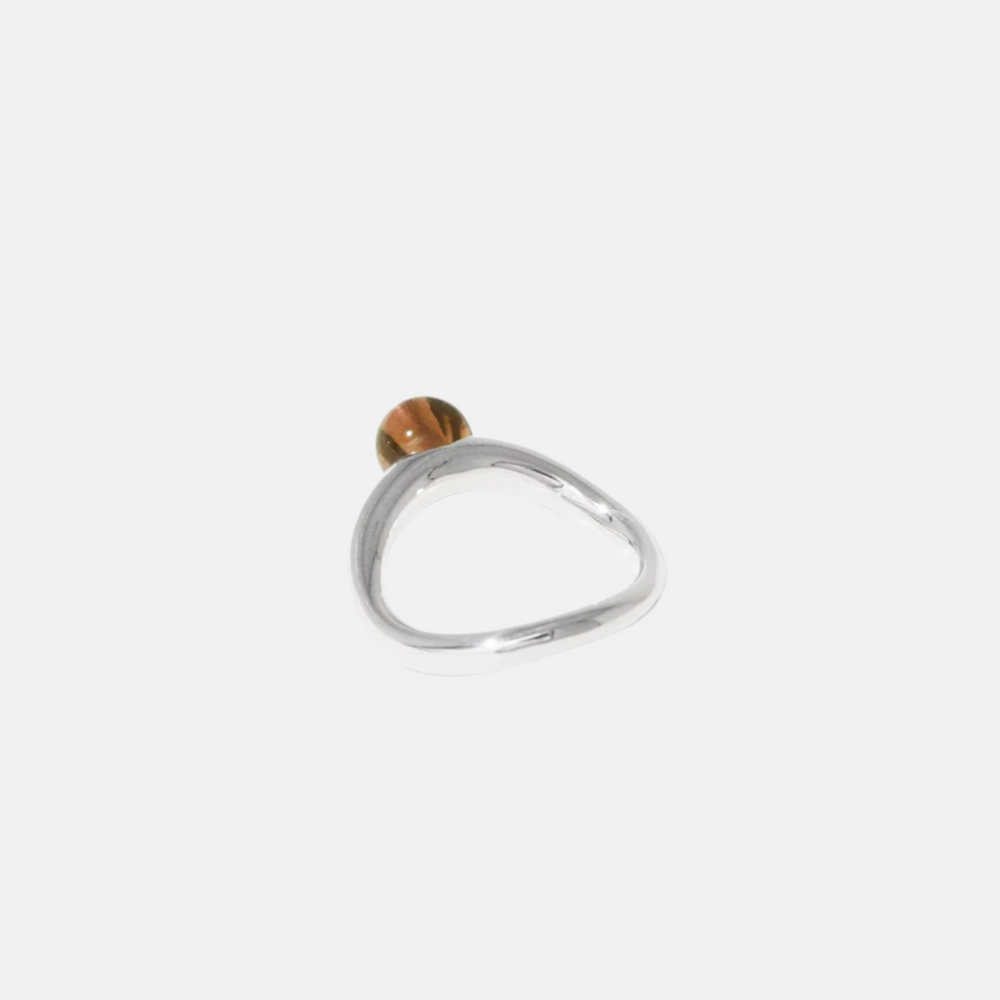 Pea Curve Ring | Large by CLED - At Present Jewelry