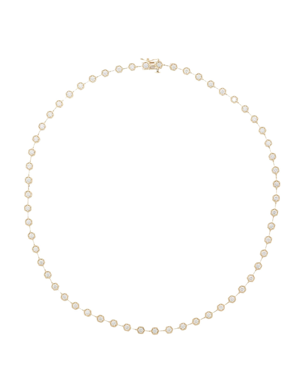 Diamond Hex Tennis Necklace