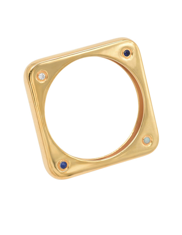 BOLD Bangle, Gold Plated by Jalil Johnson : At Present Collection - At Present Jewelry