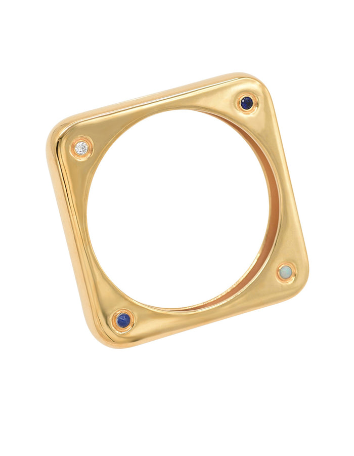 BOLD Bangle, Gold Plated by Jalil Johnson : At Present Collection - At Present Jewelry