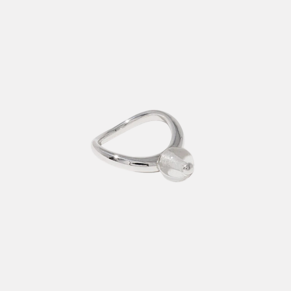 Pea Curve Ring | Large by CLED - At Present Jewelry