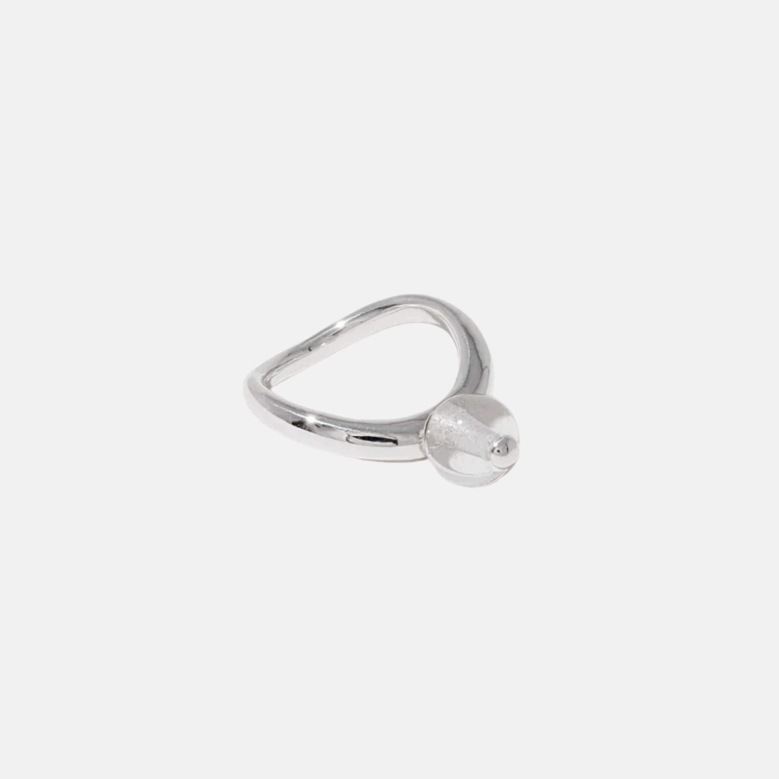Pea Curve Ring | Large by CLED - At Present Jewelry