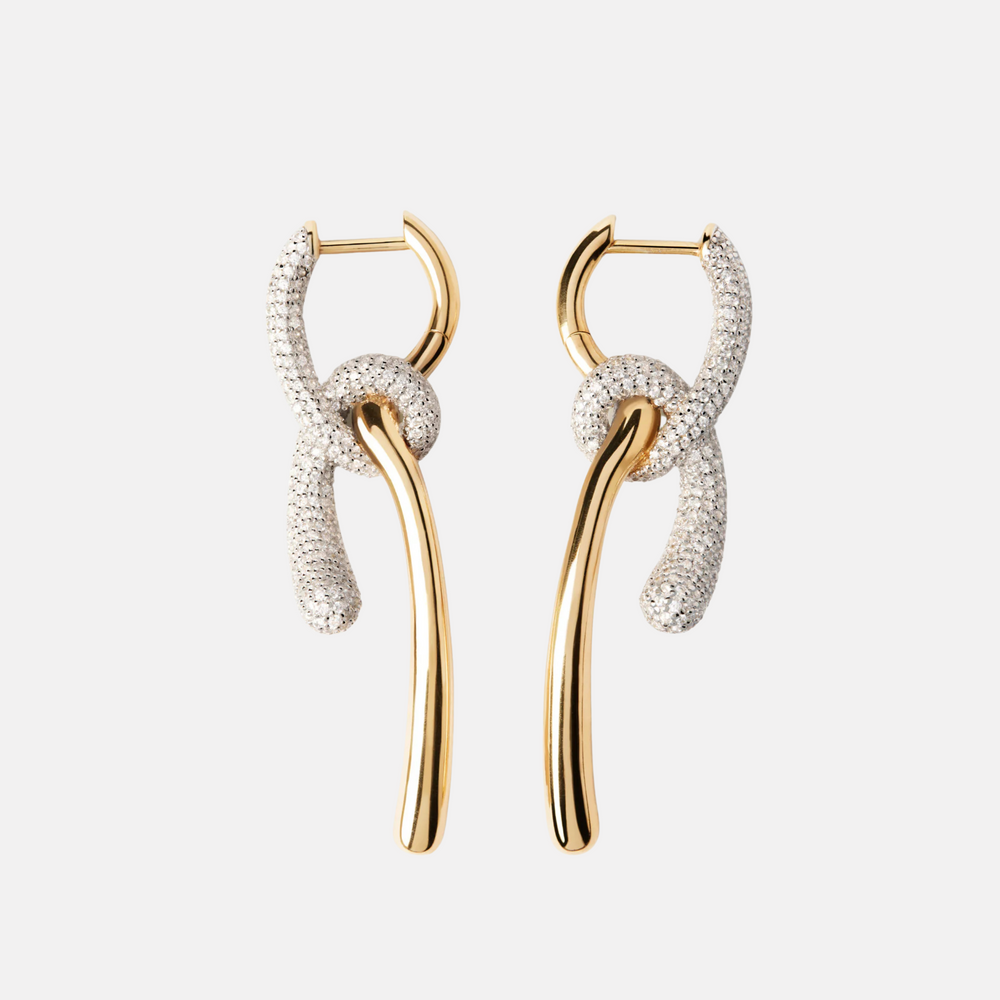 Pavé Twist Hoops by PDPaola - At Present Jewelry