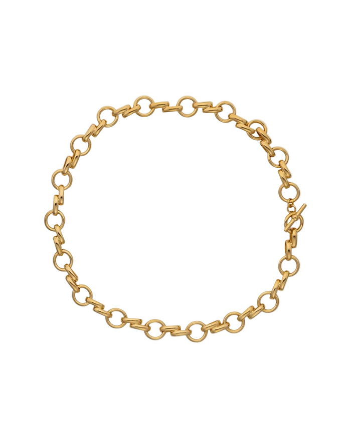 Italian Chain Link Necklace by Christina Caruso - At Present Jewelry