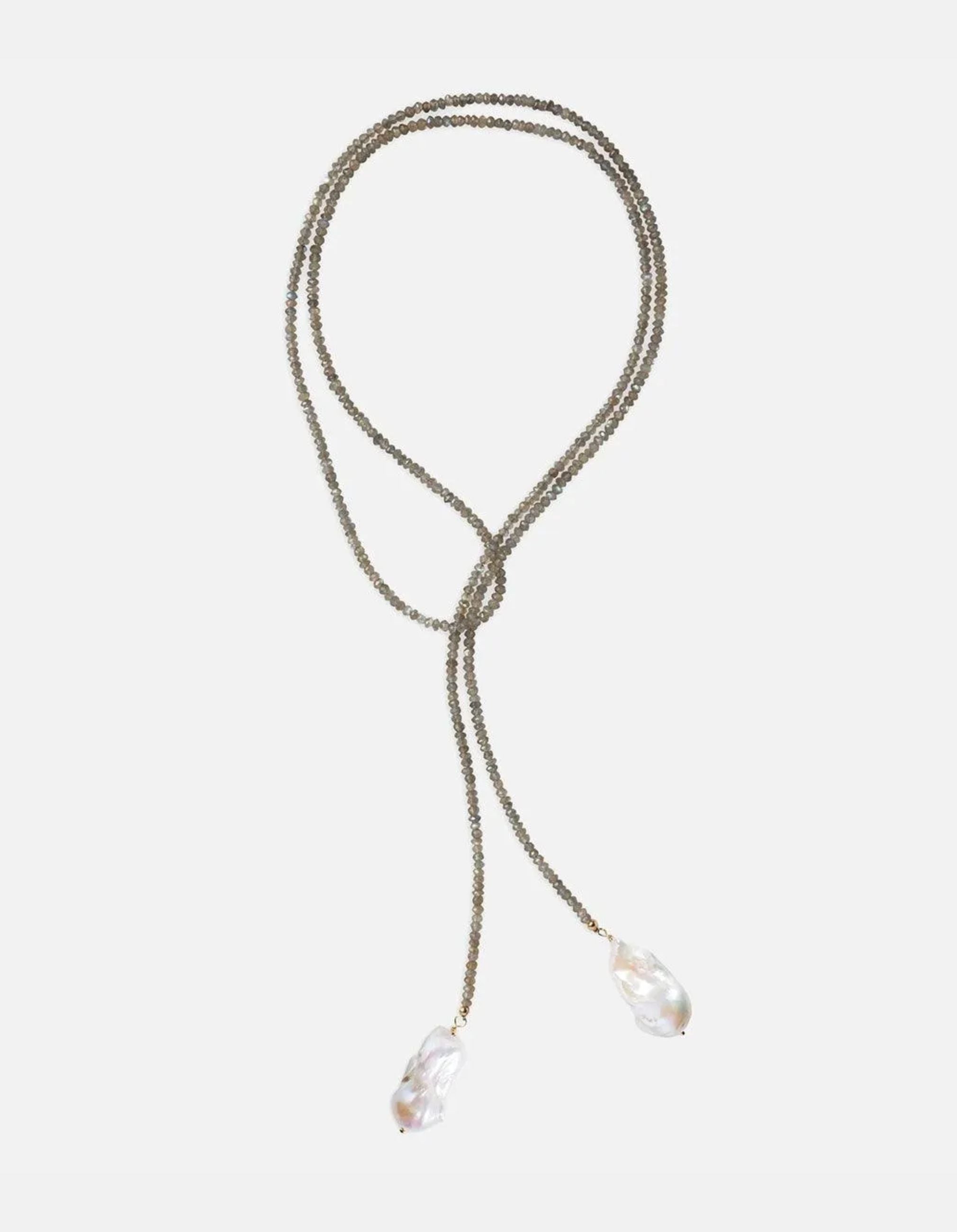 Labradorite Classic Gemstone Lariat by Joie DiGiovanni - At Present Jewelry