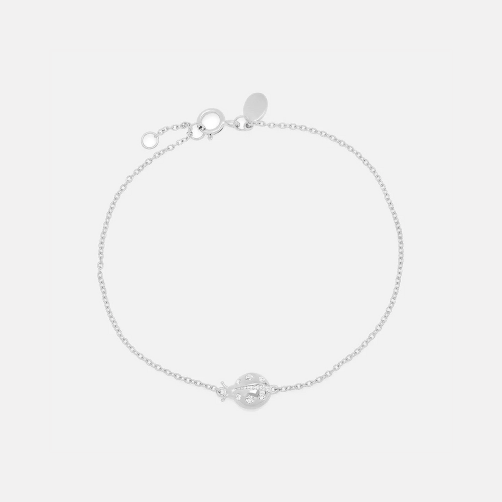 Diamond Crawling Ladybug Bracelet by Eriness - At Present Jewelry