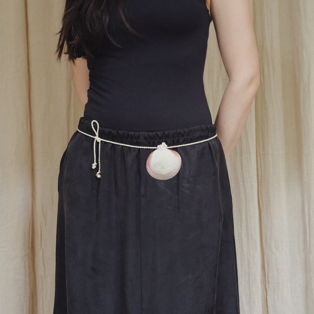 Clam Shell Pendant &amp; Belt by Anita Berisha - At Present Jewelry