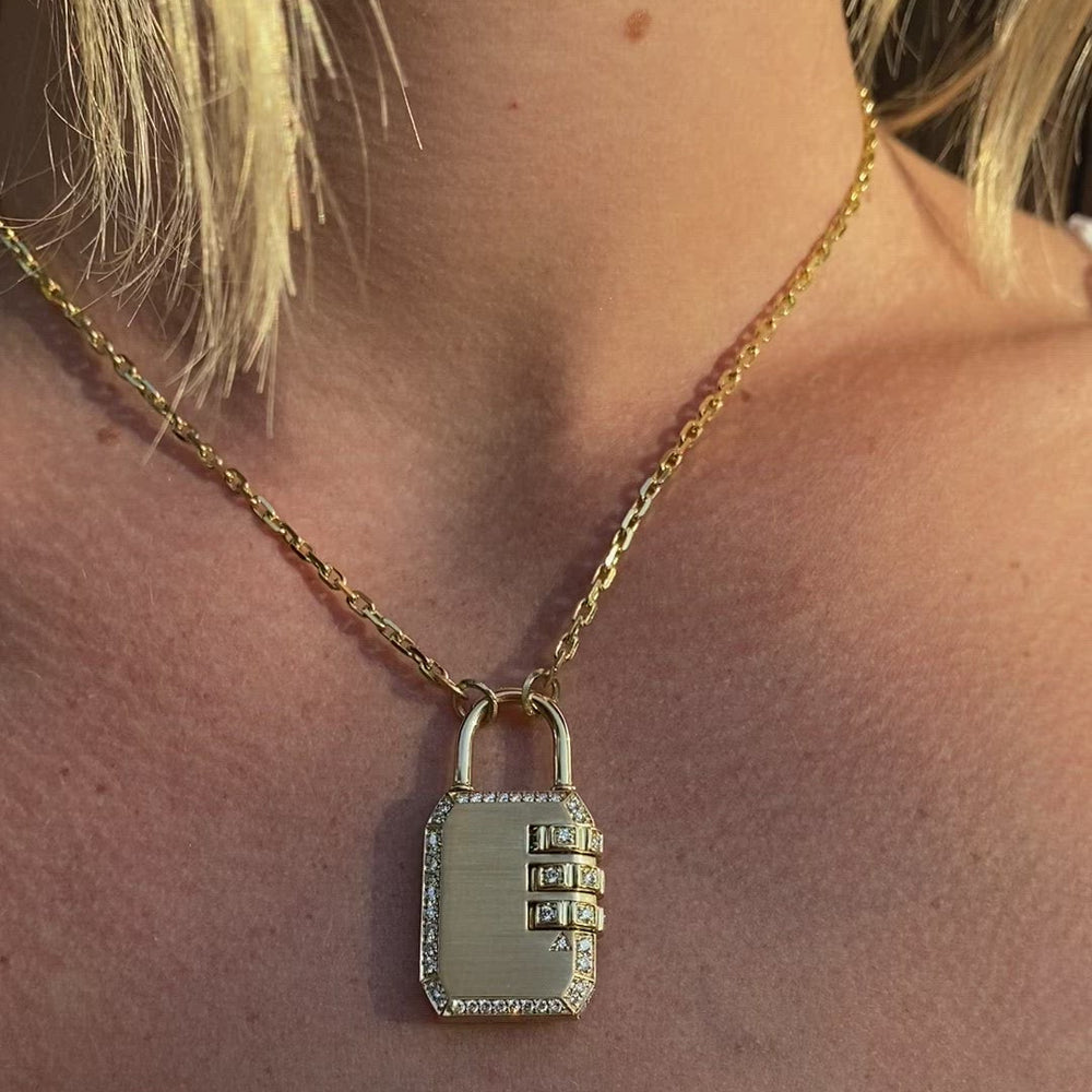 Large Code Padlock by James Banks Design - At Present Jewelry