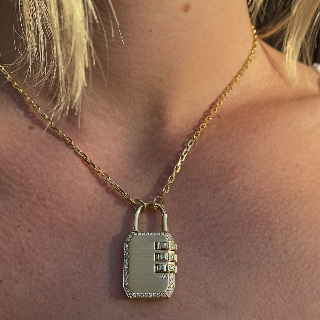 Large Code Padlock by James Banks Design - At Present Jewelry