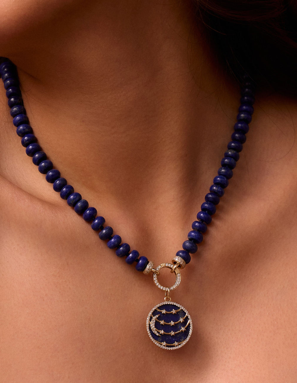 Moon to My Stars Lapis Celestial Charm