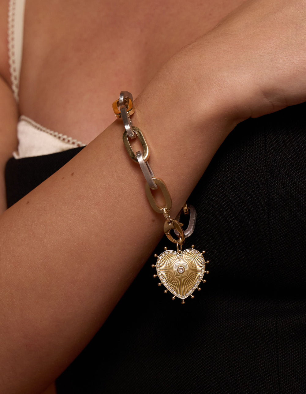 Cassandane Medium Diamond Heart Pendant