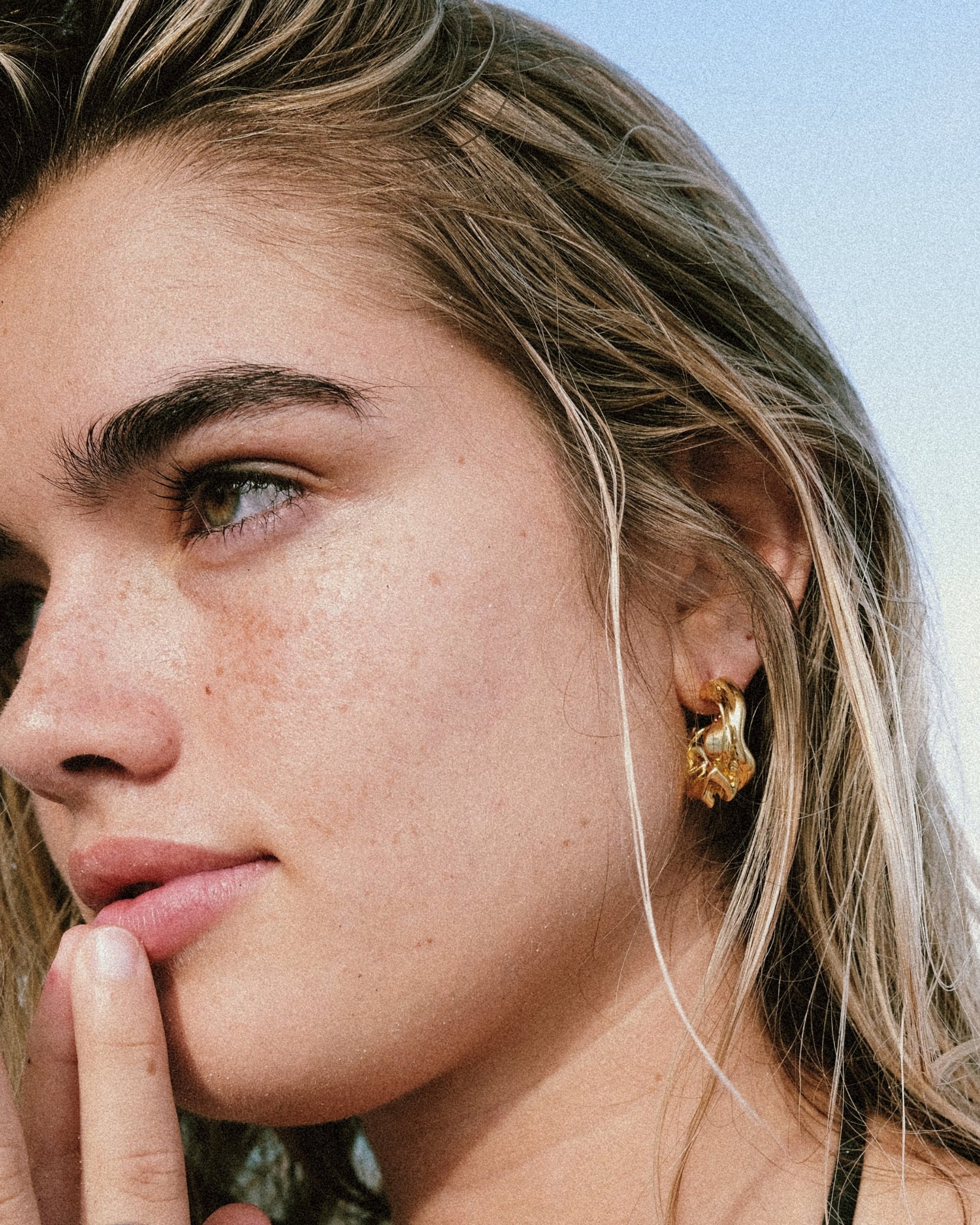 It's Calm After the Storm Earrings, Gold by Anita Berisha - At Present Jewelry