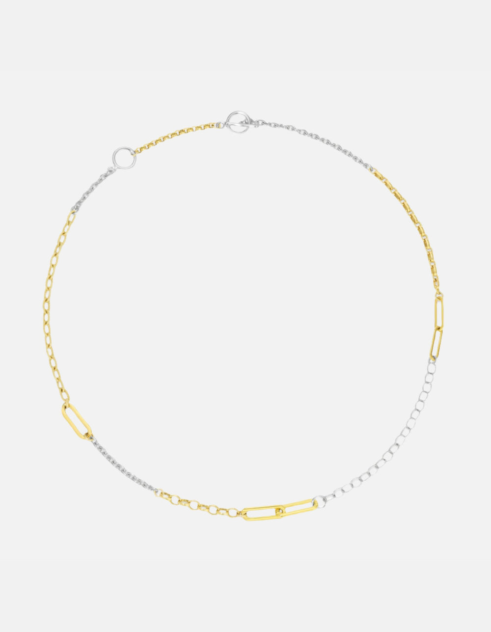 Patchwork Chain Necklace by Monbouquette - At Present Jewelry