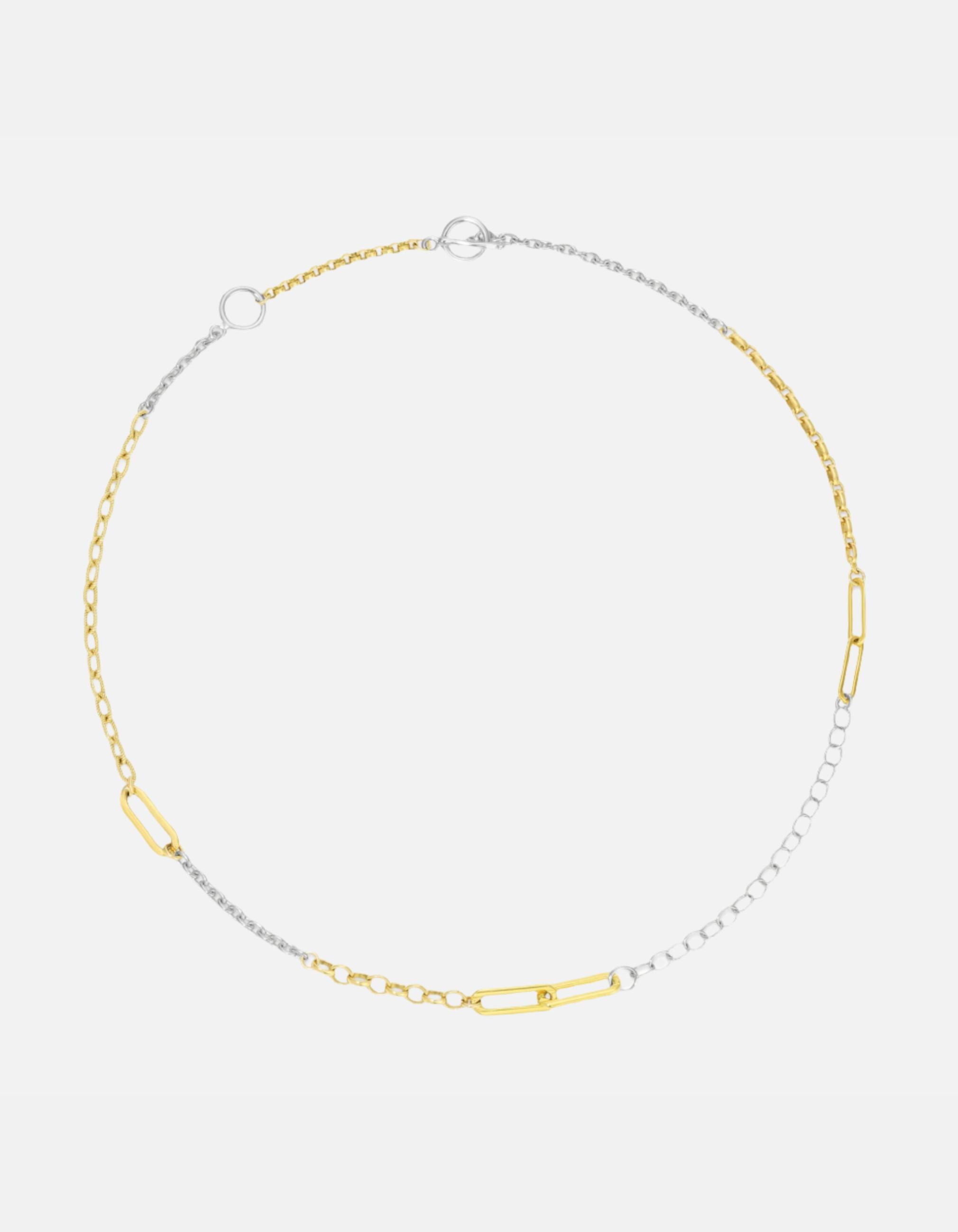 Patchwork Chain Necklace by Monbouquette - At Present Jewelry