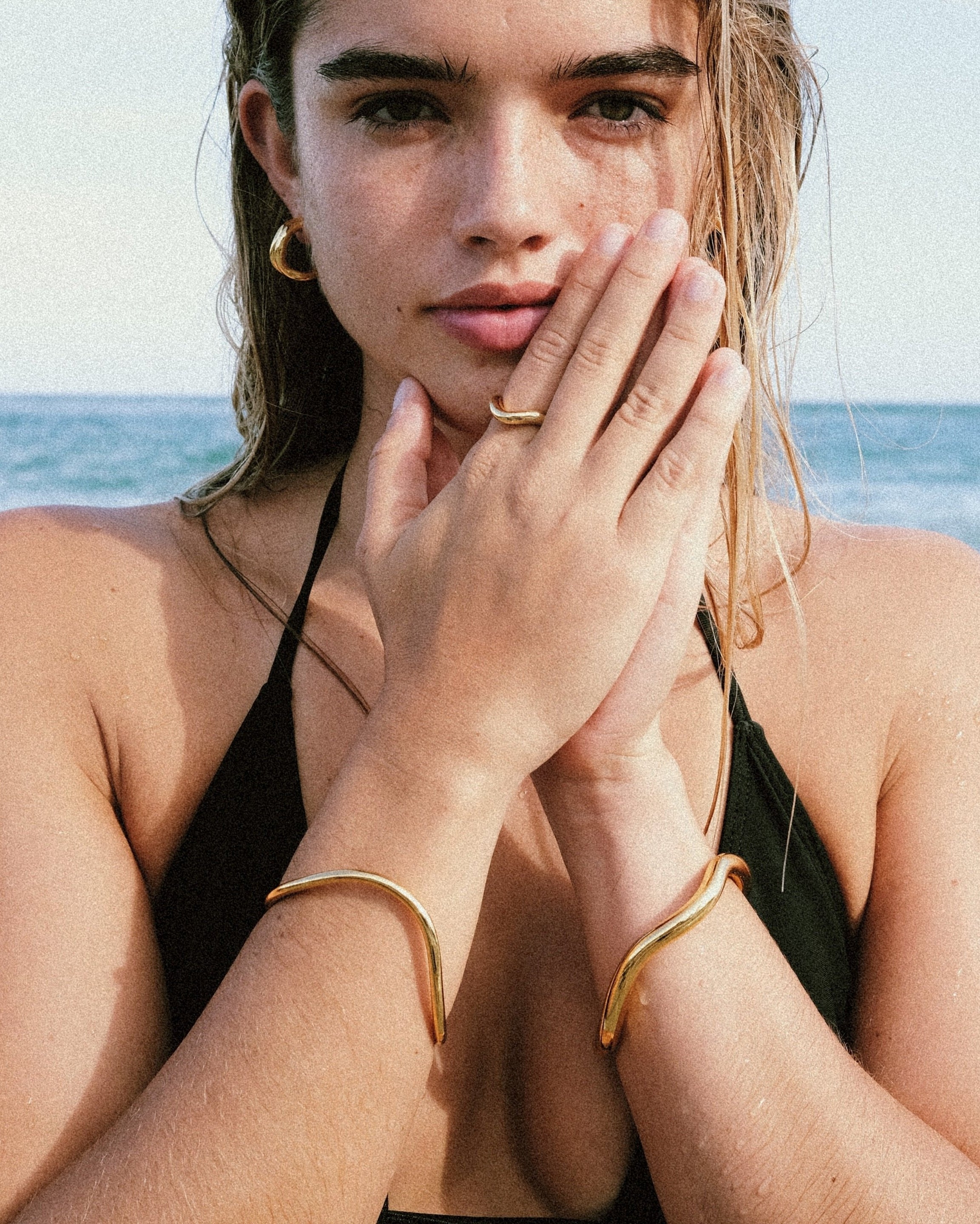 It Comes in Waves Bangle Set by Anita Berisha - At Present Jewelry