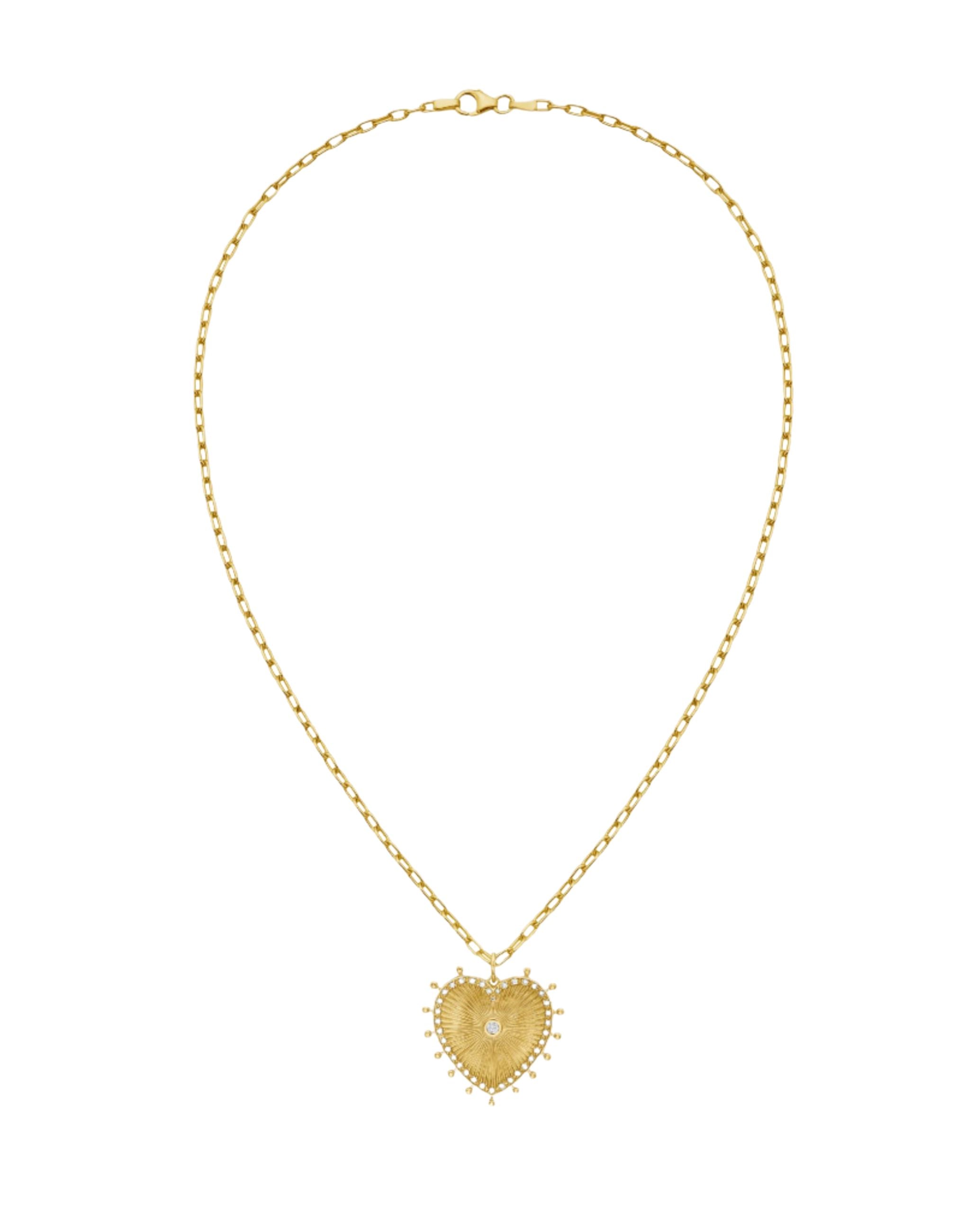 Cassandane Medium Diamond Heart Pendant