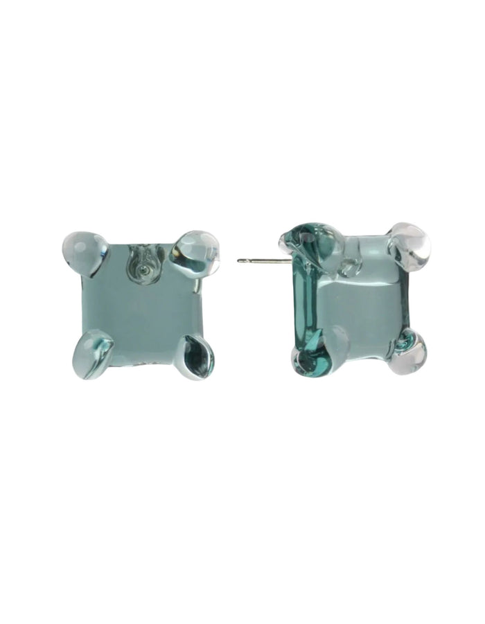 Square Prong Set Earrings