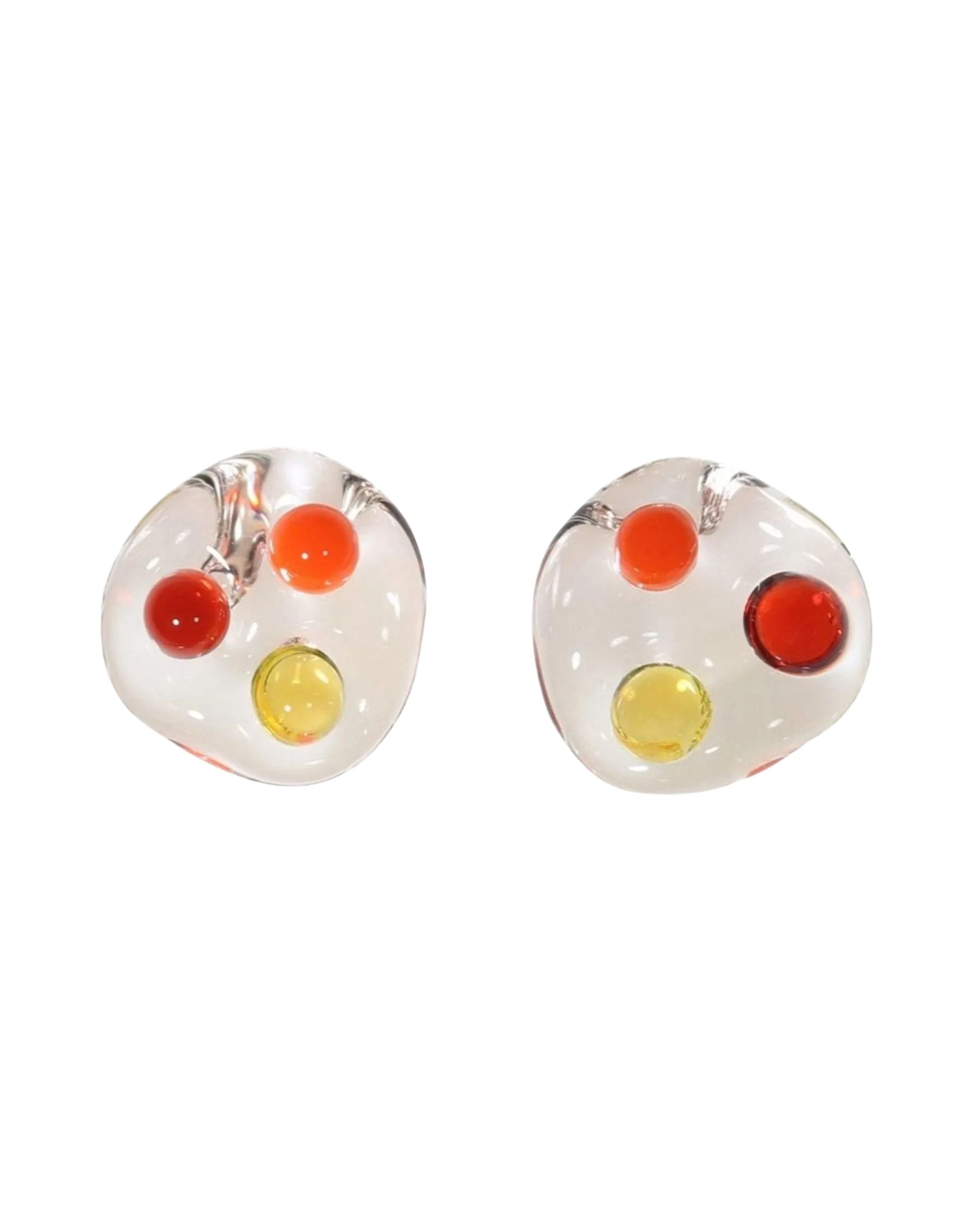 Three Sphere Earrings