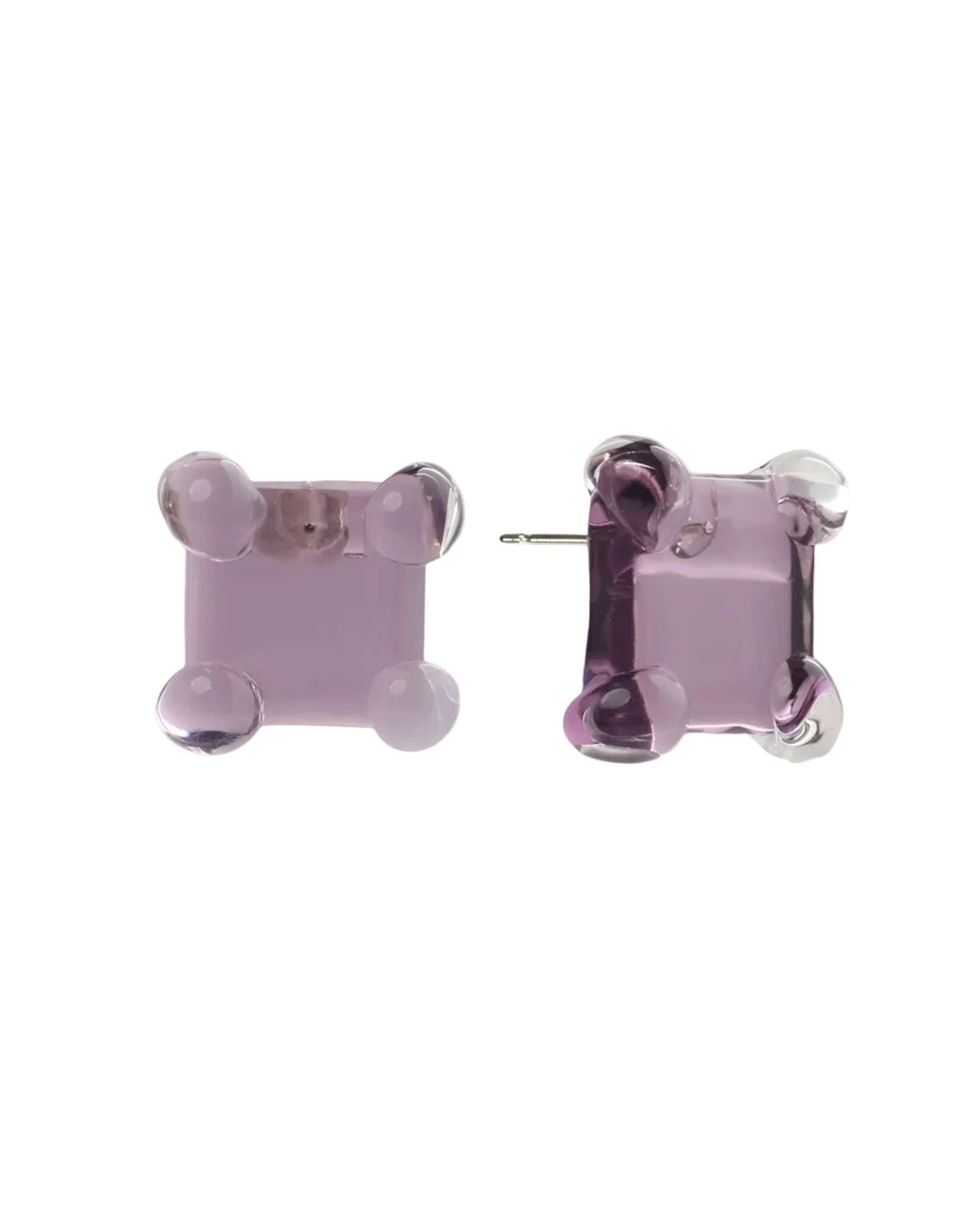 Square Prong Set Earrings