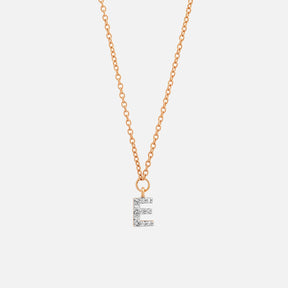Diamond Mini Initial Necklace