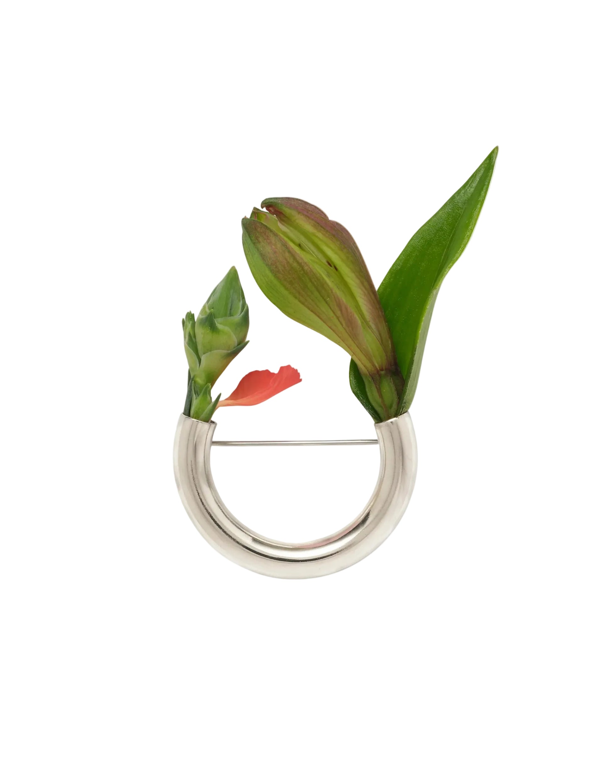 Botanical Brooch in Silver by At Present