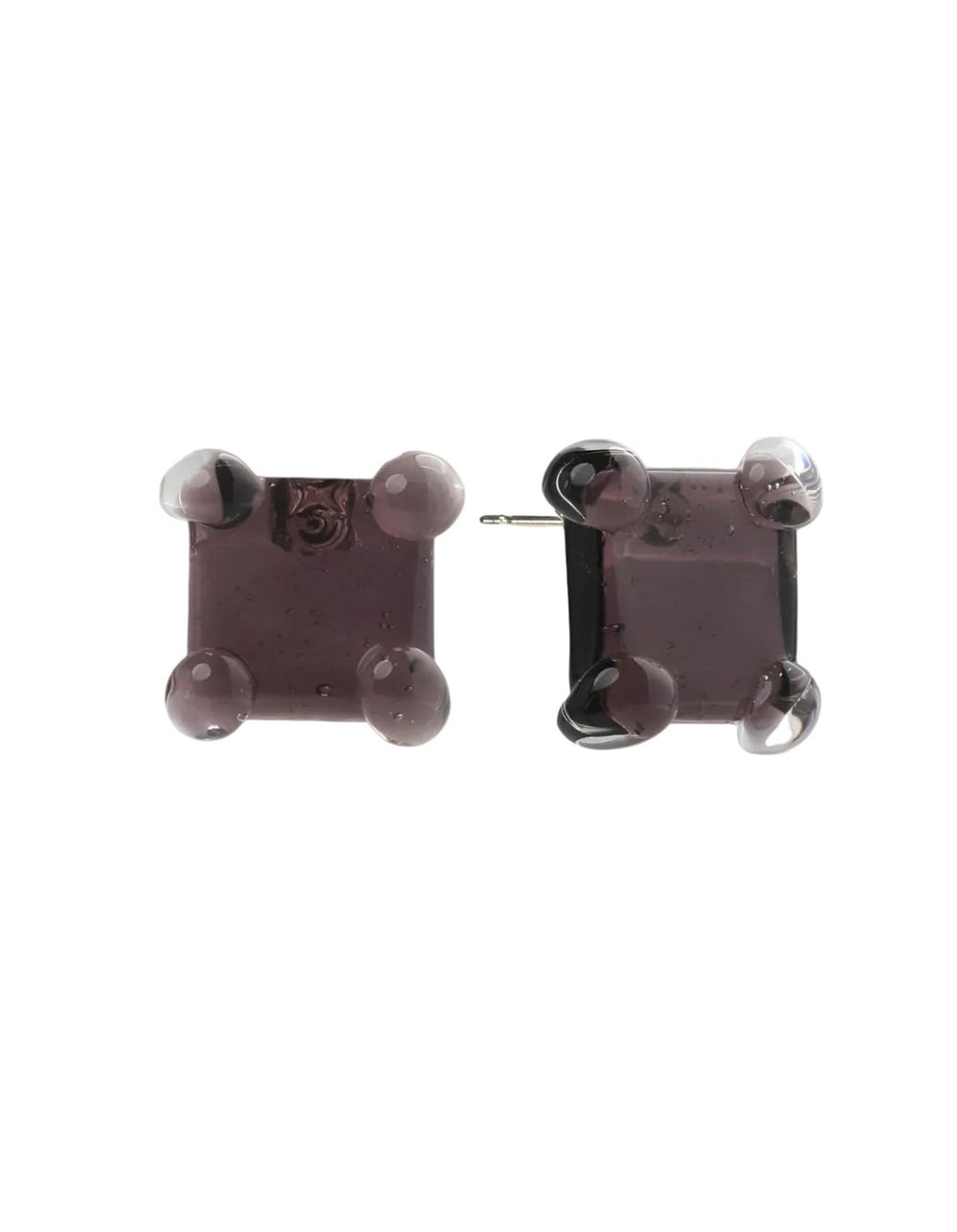 Square Prong Set Earrings