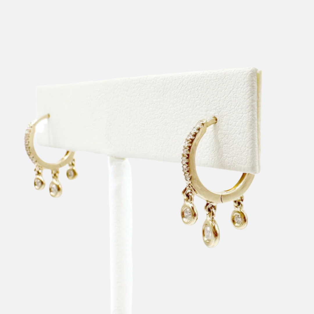 Dangle Diamond Earrings - At Present Jewelry