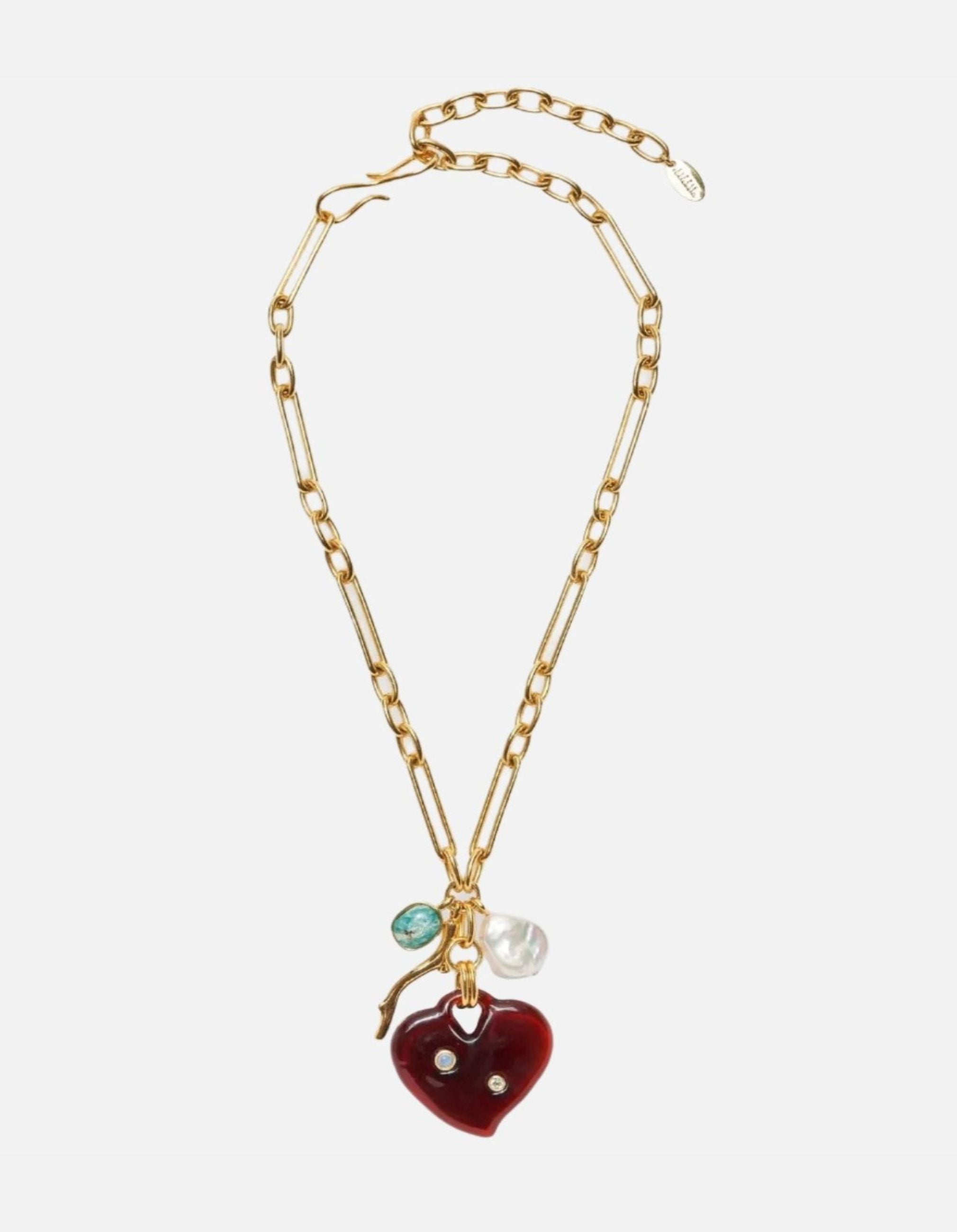 Murano Heart Necklace by Lizzie Fortunato - At Present Jewelry