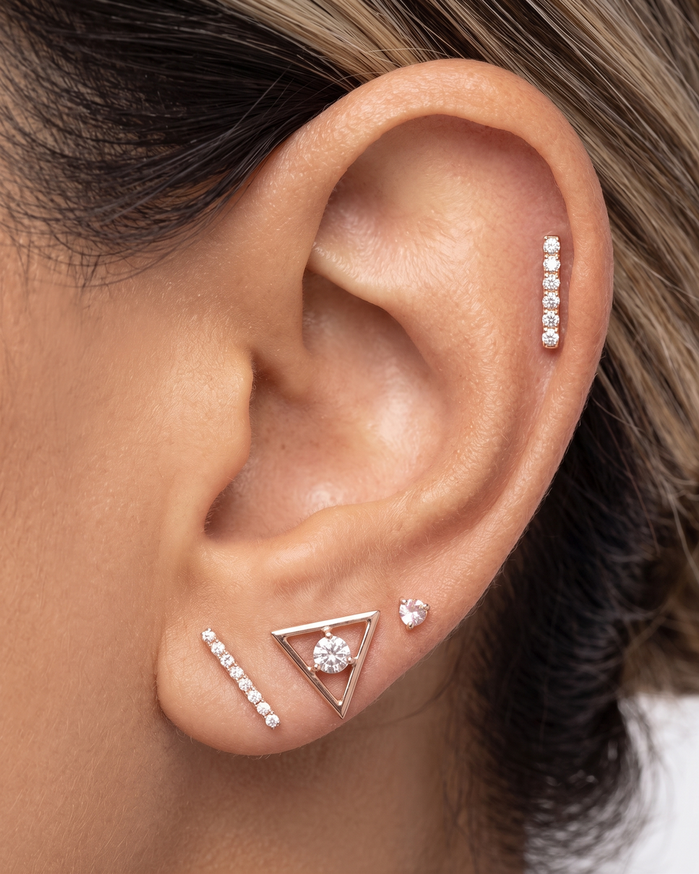 Five Diamond Studs