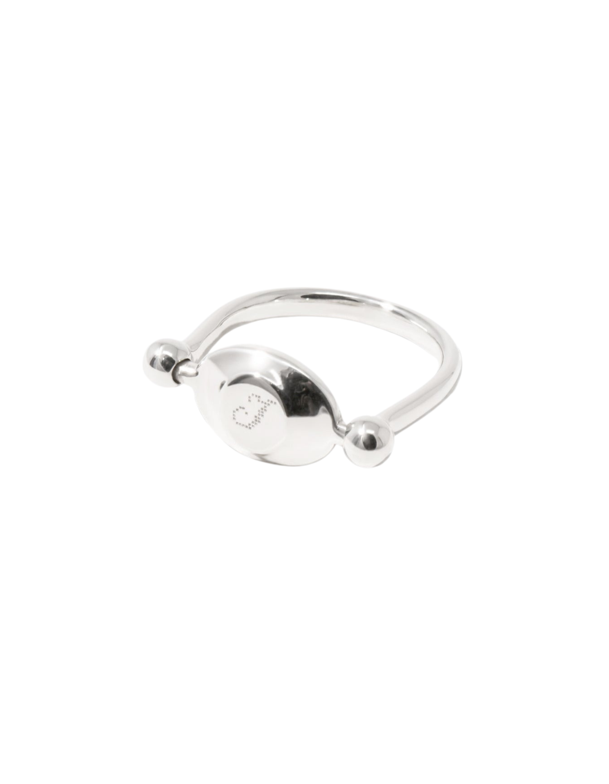 LAS Oval Swivel Ring | Metal | Engraving