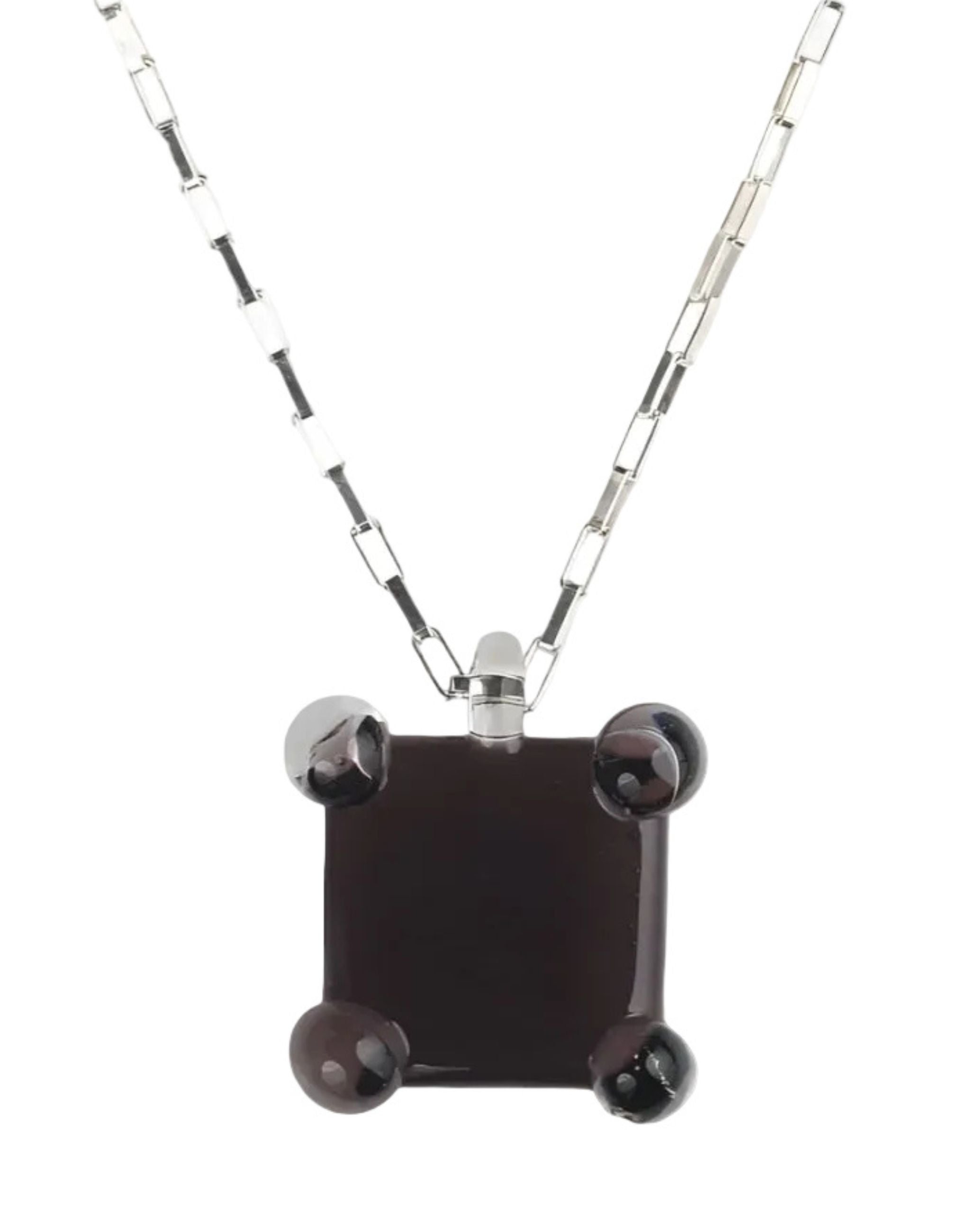 Prong Square Necklace